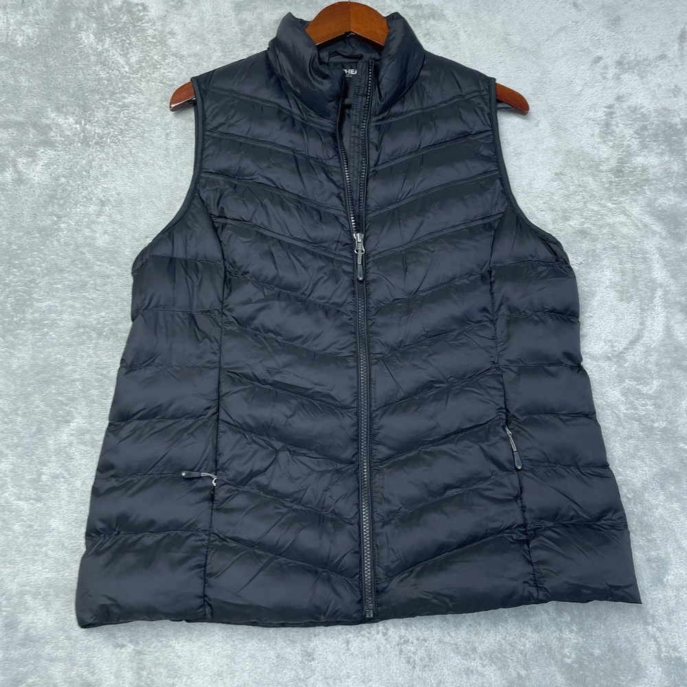 32 Degrees Women's L Puffer Vest Black Nylon a2175